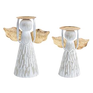 Mud Pie Angel Pillar Holders-03-Home &amp; Gift-Mud Pie-Market Street Nest, Fashionable Clothing, Shoes and Home Décor Located in Mabank, TX