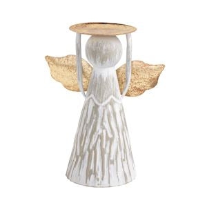 Mud Pie Angel Pillar Holders-03-Home &amp; Gift-Mud Pie-Market Street Nest, Fashionable Clothing, Shoes and Home Décor Located in Mabank, TX