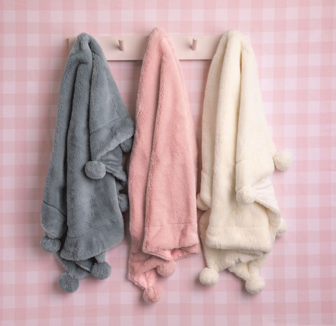 Mud Pie Baby Pom Blankets-03-Home &amp; Gift-Mud Pie-Market Street Nest, Fashionable Clothing, Shoes and Home Décor Located in Mabank, TX