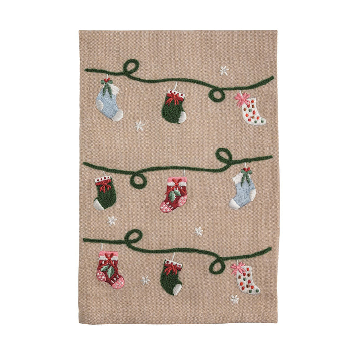 Mud Pie Beaded Christmas Towels-03-Home &amp; Gift-Mud Pie-Market Street Nest, Fashionable Clothing, Shoes and Home Décor Located in Mabank, TX