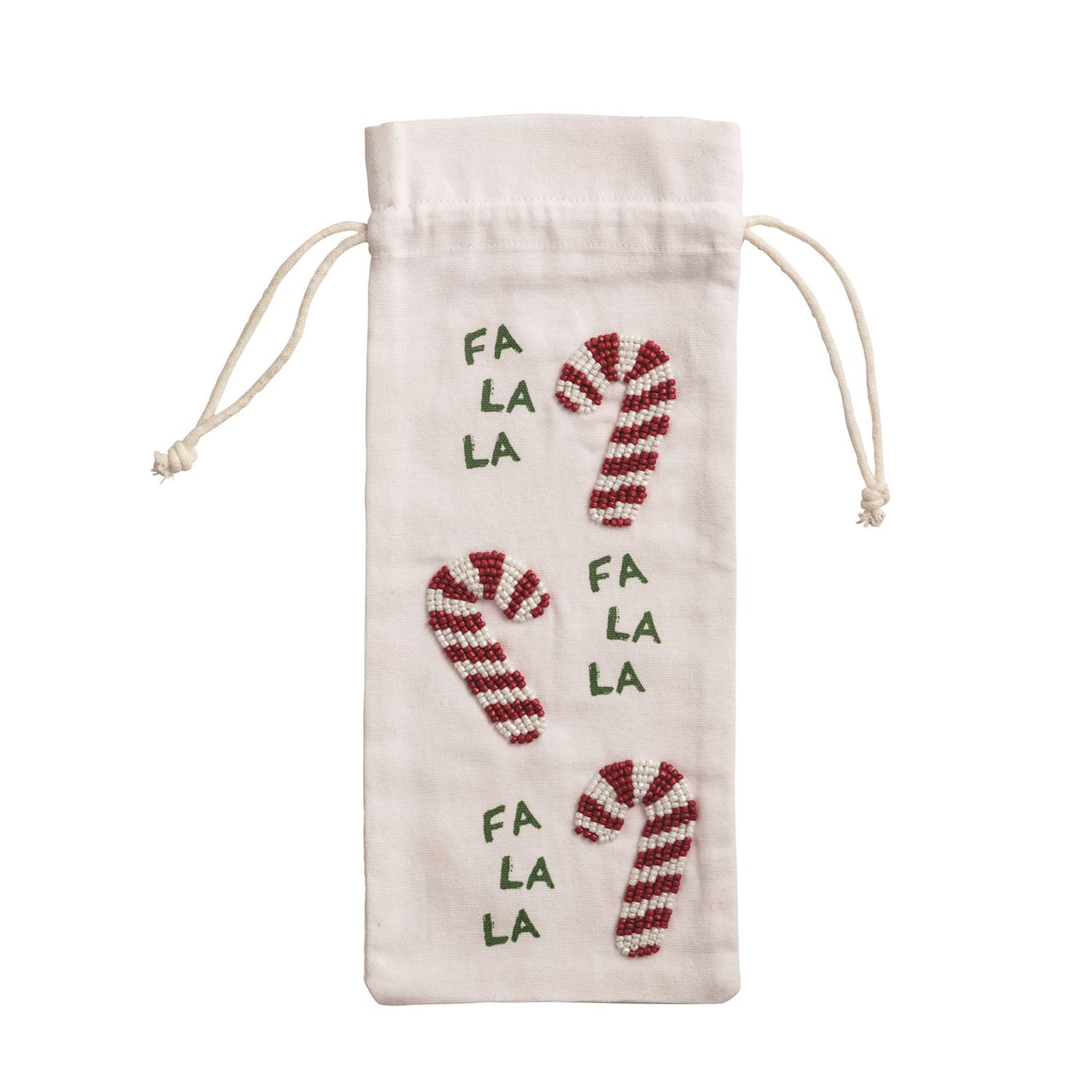 Mud Pie Beaded Christmas Wine Bags-Home & Gifts-Mud Pie-Market Street Nest, Fashionable Clothing, Shoes and Home Décor Located in Mabank, TX
