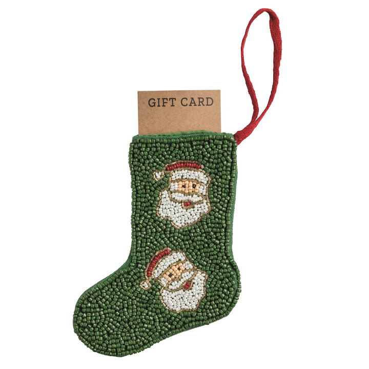 Mud Pie Beaded Stocking Ornaments-03-Home &amp; Gift-Mud Pie-Market Street Nest, Fashionable Clothing, Shoes and Home Décor Located in Mabank, TX