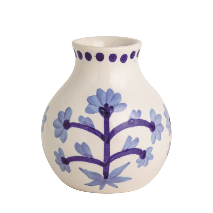 Mud Pie Blue Floral Bud Vase-03-Home &amp; Gift-Mud Pie-Market Street Nest, Fashionable Clothing, Shoes and Home Décor Located in Mabank, TX