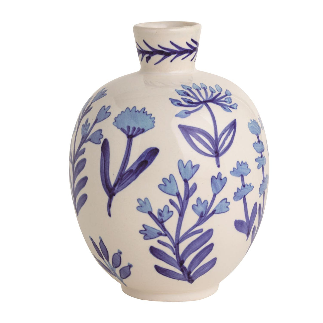 Mud Pie Blue Floral Bud Vase-03-Home &amp; Gift-Mud Pie-Market Street Nest, Fashionable Clothing, Shoes and Home Décor Located in Mabank, TX