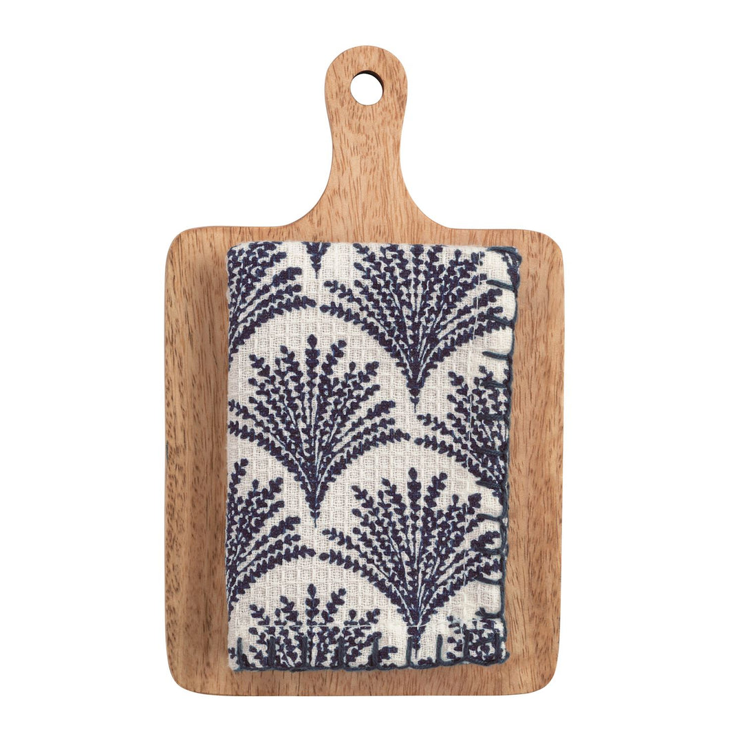 Mudpie Blue Floral Towel and Paddle Board Set-04-Kitchen & Food-Mud Pie-Market Street Nest, Fashionable Clothing, Shoes and Home Décor Located in Mabank, TX