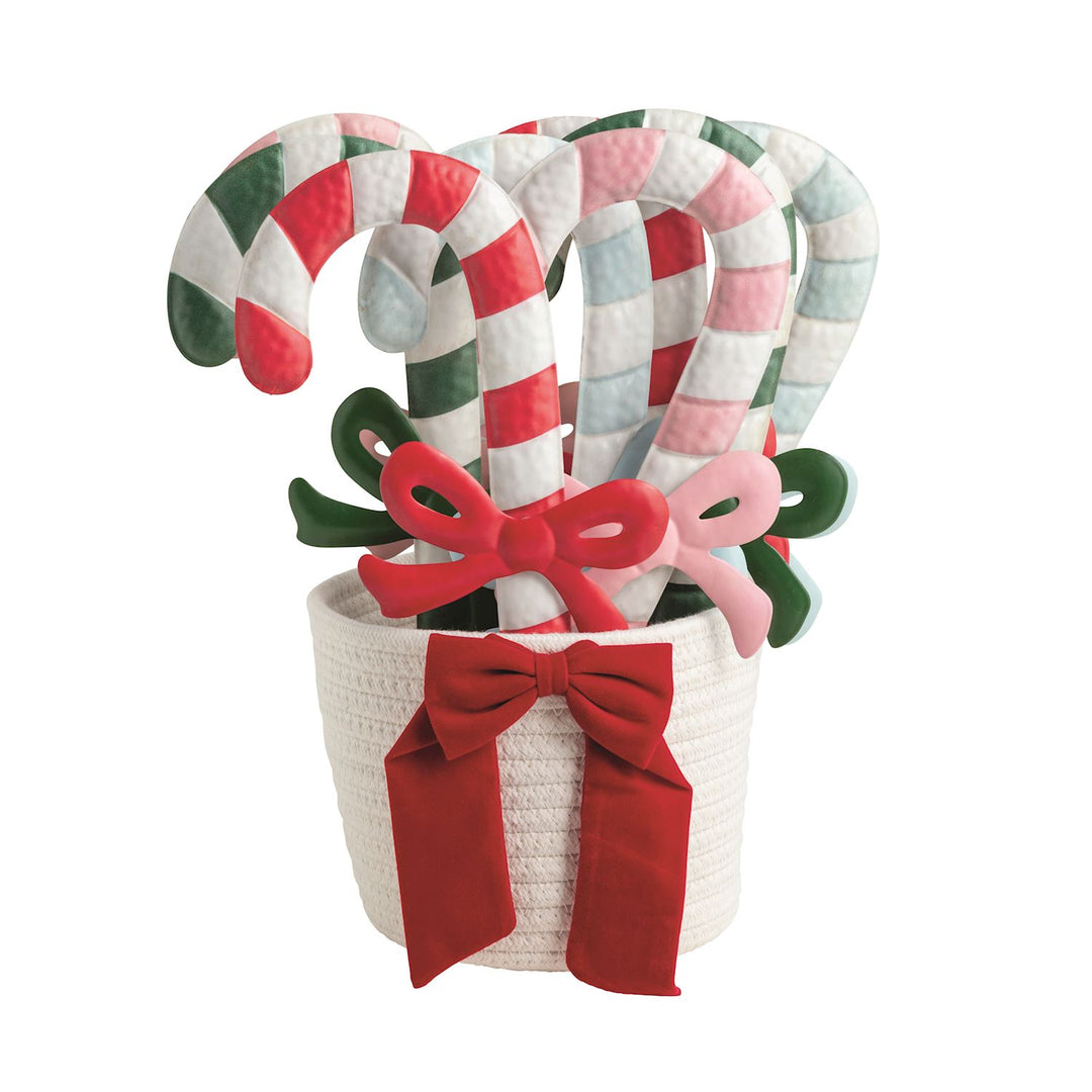 Mud Pie Bow Candy Cane Ornaments-03-Home & Gift-Mud Pie-Market Street Nest, Fashionable Clothing, Shoes and Home Décor Located in Mabank, TX