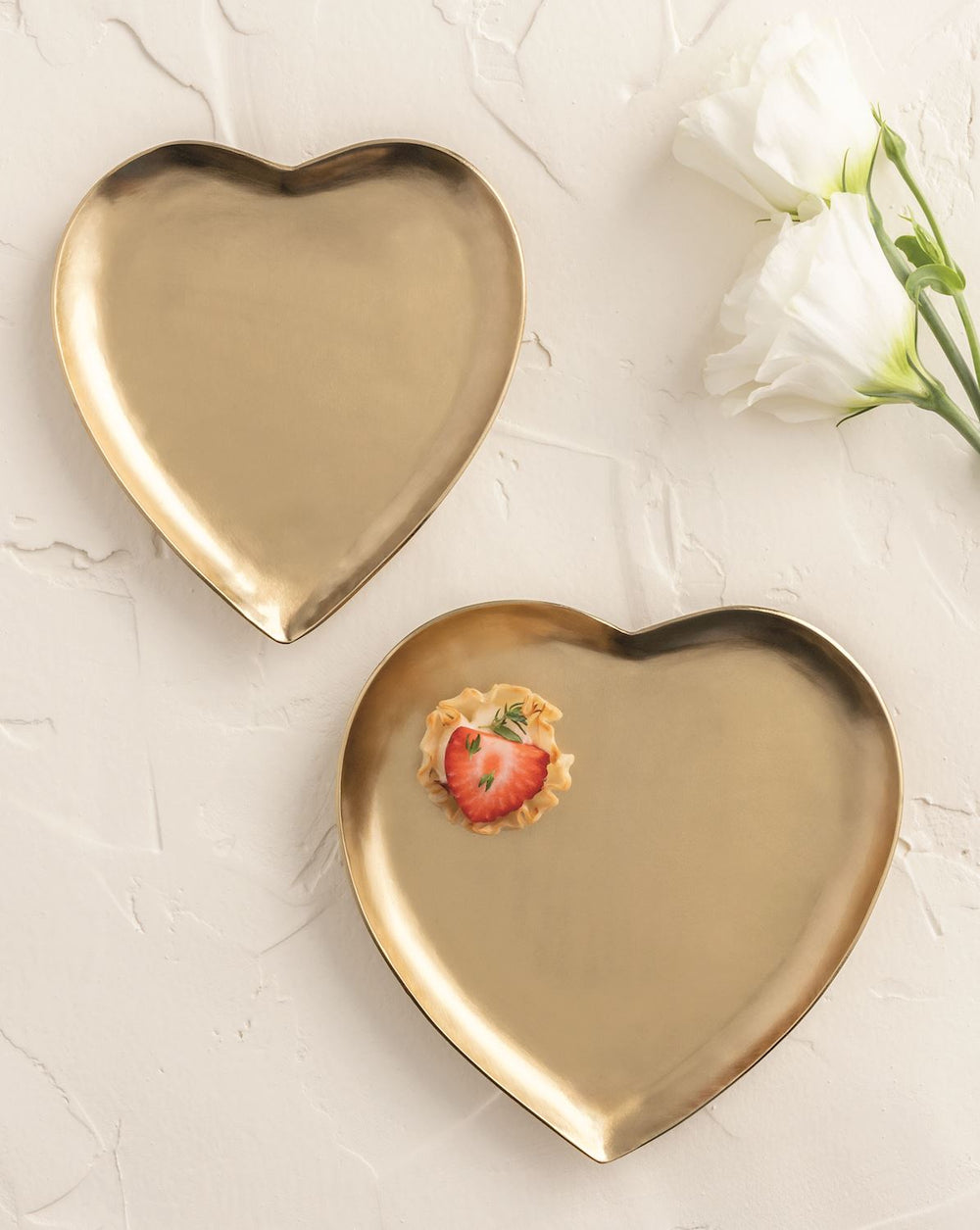 Mud Pie Brass Heart Tidbit Tray Set-03-Home & Gift-Mud Pie-Market Street Nest, Fashionable Clothing, Shoes and Home Décor Located in Mabank, TX