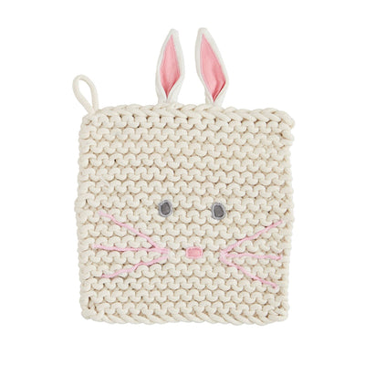 Mud Pie Bunny Crochet Trivet-Home & Gifts-Mud Pie-Market Street Nest, Fashionable Clothing, Shoes and Home Décor Located in Mabank, TX