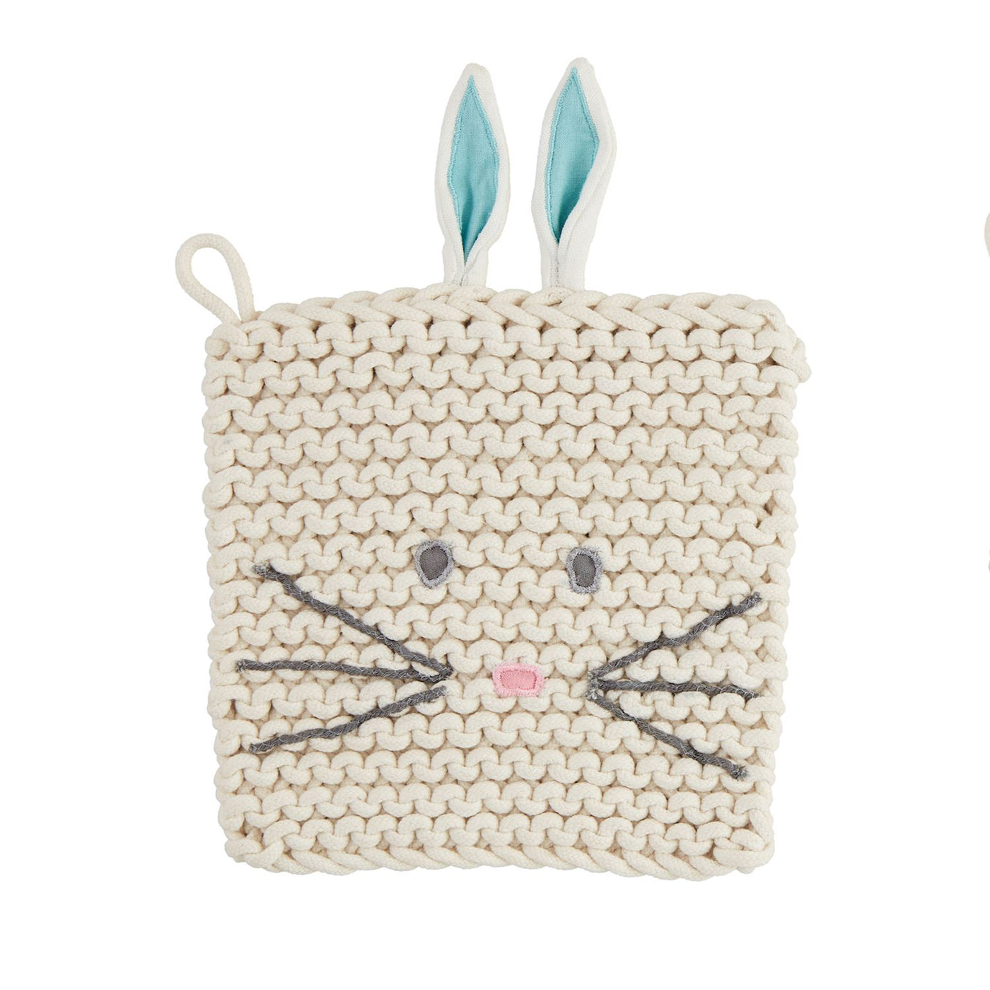 Mud Pie Bunny Crochet Trivet-Home & Gifts-Mud Pie-Market Street Nest, Fashionable Clothing, Shoes and Home Décor Located in Mabank, TX