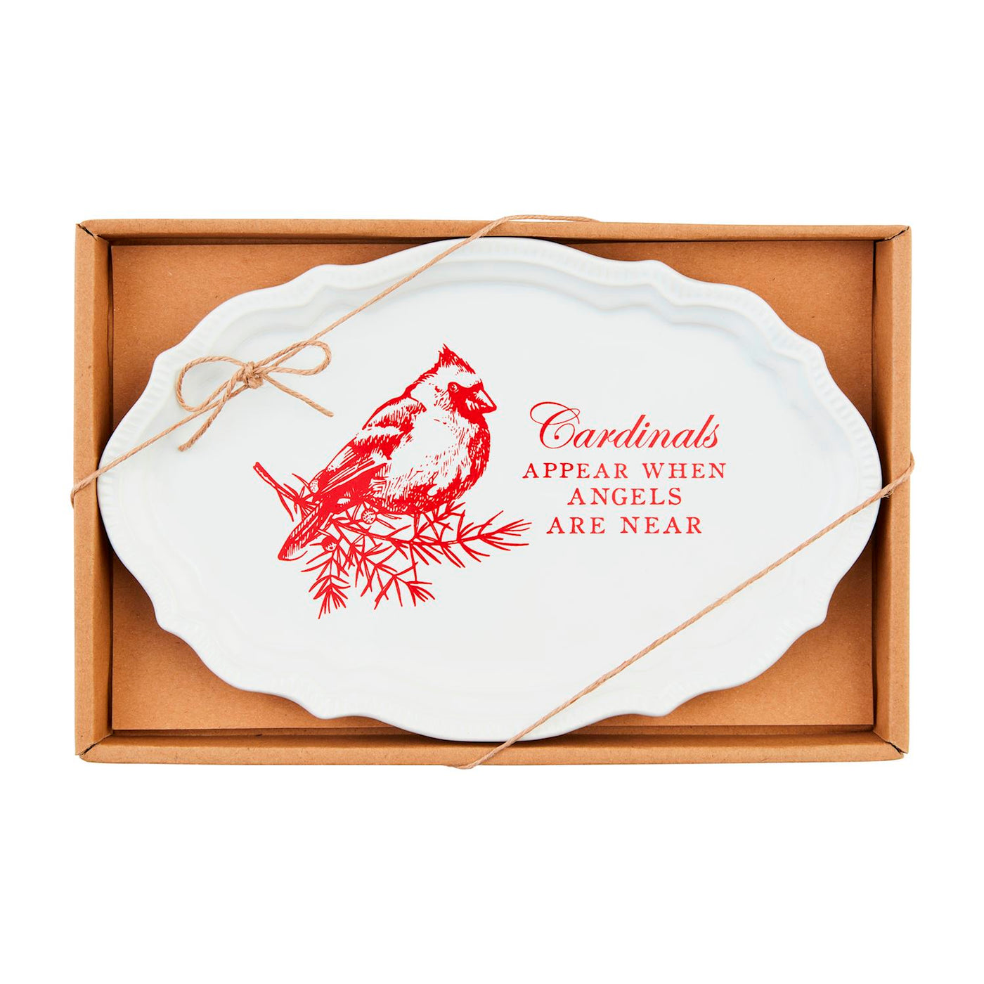 Mud Pie Cardinal Sentiment Tray-Home & Gifts-Mud Pie-Market Street Nest, Fashionable Clothing, Shoes and Home Décor Located in Mabank, TX