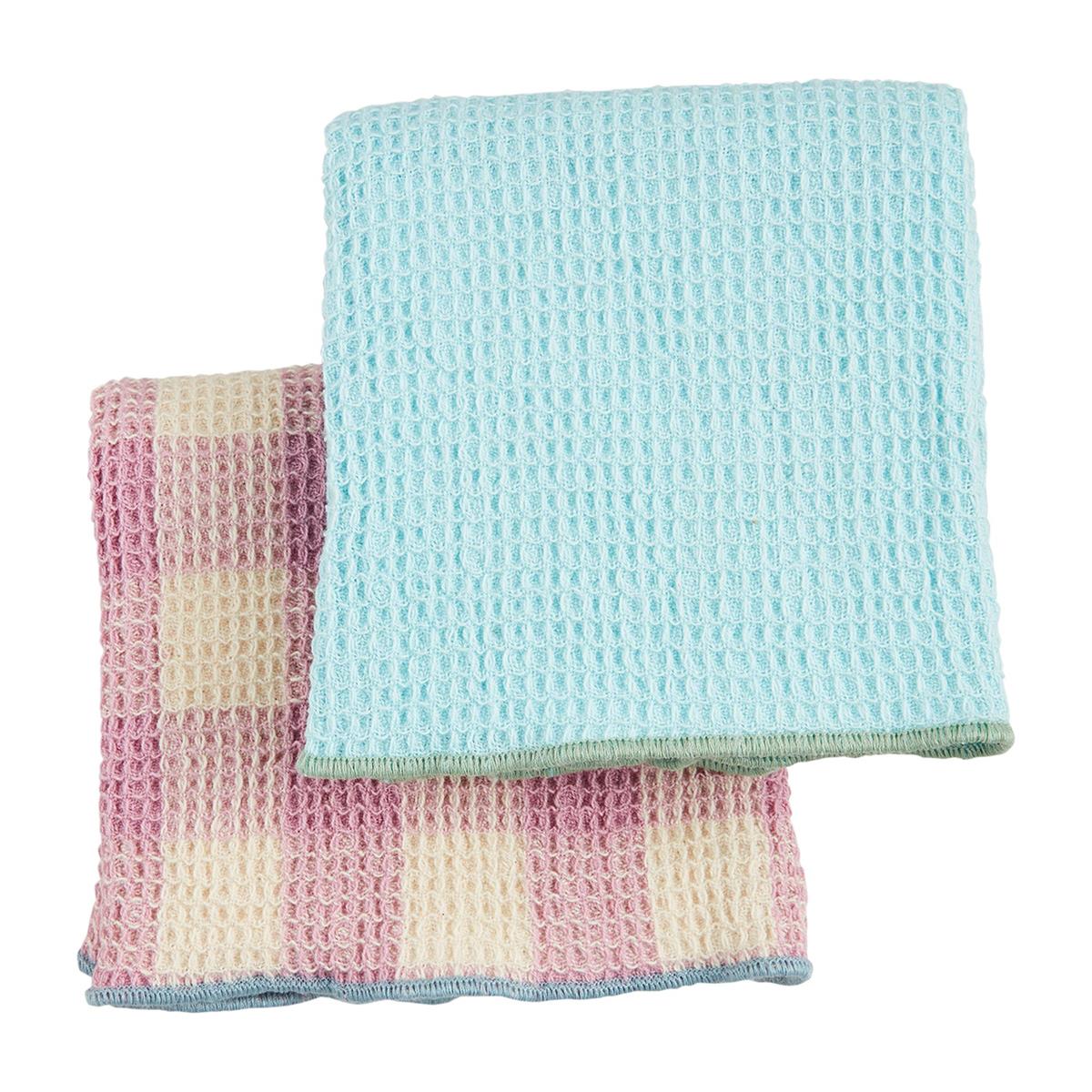 Mud Pie Colorful Waffle Towels-Kitchen & Food-Mud Pie-Market Street Nest, Fashionable Clothing, Shoes and Home Décor Located in Mabank, TX