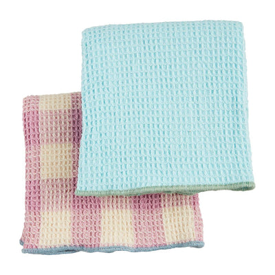 Mud Pie Colorful Waffle Towels-Kitchen & Food-Mud Pie-Market Street Nest, Fashionable Clothing, Shoes and Home Décor Located in Mabank, TX