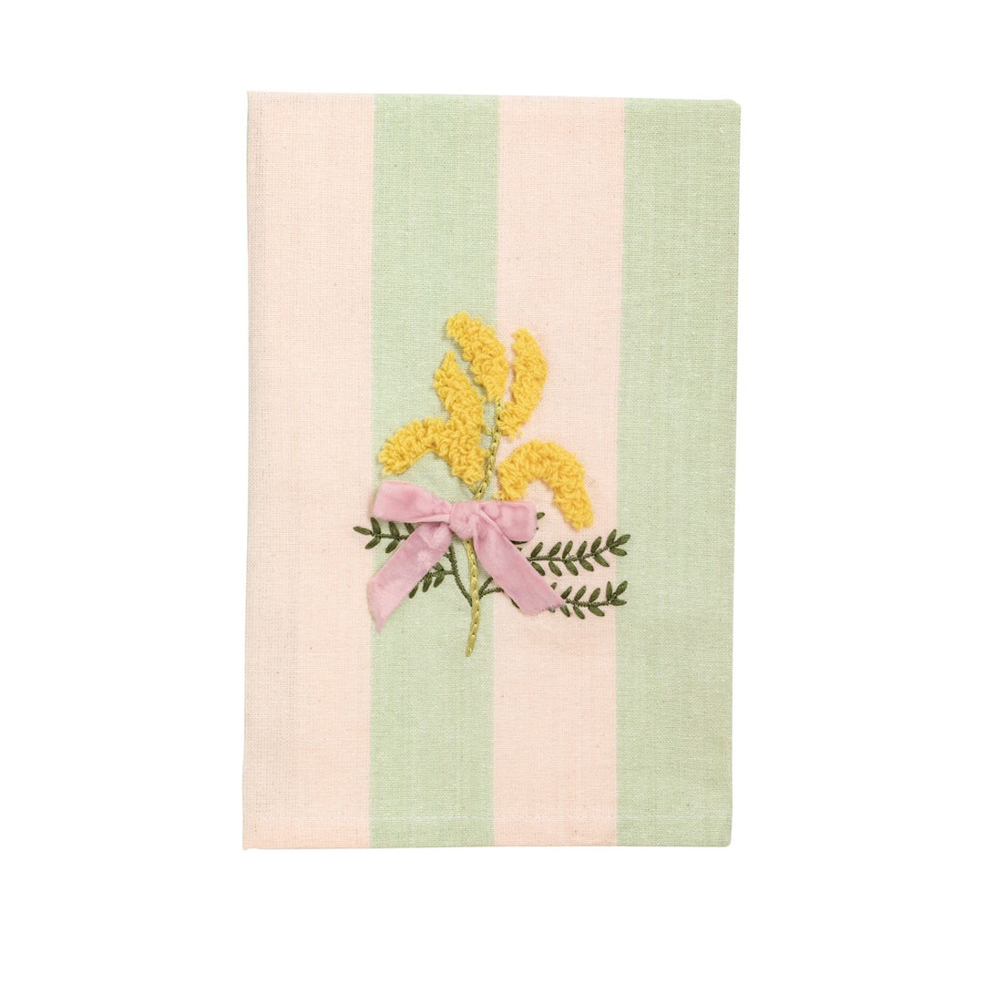 Mudpie Embroidered Flower Towels-04-Kitchen &amp; Food-Mud Pie-Market Street Nest, Fashionable Clothing, Shoes and Home Décor Located in Mabank, TX