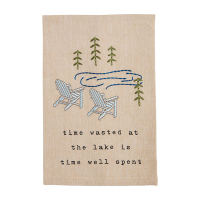 Mud Pie Embroidery Lake Towels-Market Street Nest -Market Street Nest, Fashionable Clothing, Shoes and Home Décor Located in Mabank, TX