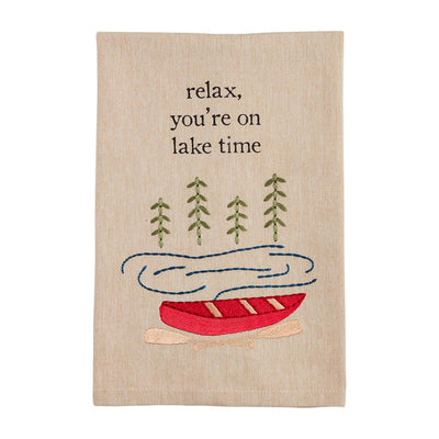 Mud Pie Embroidery Lake Towels-Market Street Nest -Market Street Nest, Fashionable Clothing, Shoes and Home Décor Located in Mabank, TX
