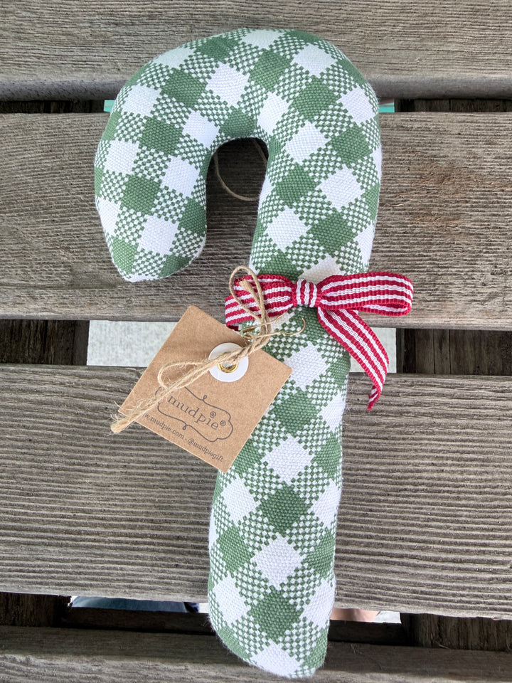 Mud Pie Fabric Candy Cane Ornaments-03-Home &amp; Gift-Mud Pie-Market Street Nest, Fashionable Clothing, Shoes and Home Décor Located in Mabank, TX