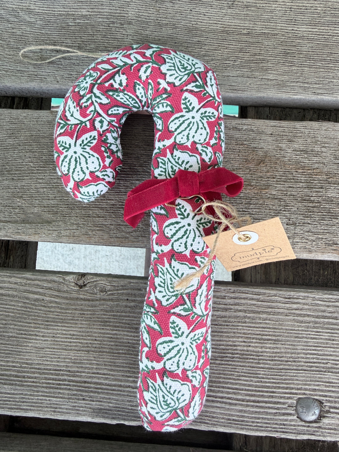 Mud Pie Fabric Candy Cane Ornaments-03-Home &amp; Gift-Mud Pie-Market Street Nest, Fashionable Clothing, Shoes and Home Décor Located in Mabank, TX