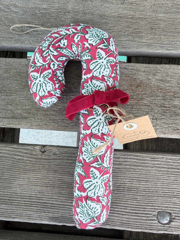 Mud Pie Fabric Candy Cane Ornaments-03-Home &amp; Gift-Mud Pie-Market Street Nest, Fashionable Clothing, Shoes and Home Décor Located in Mabank, TX