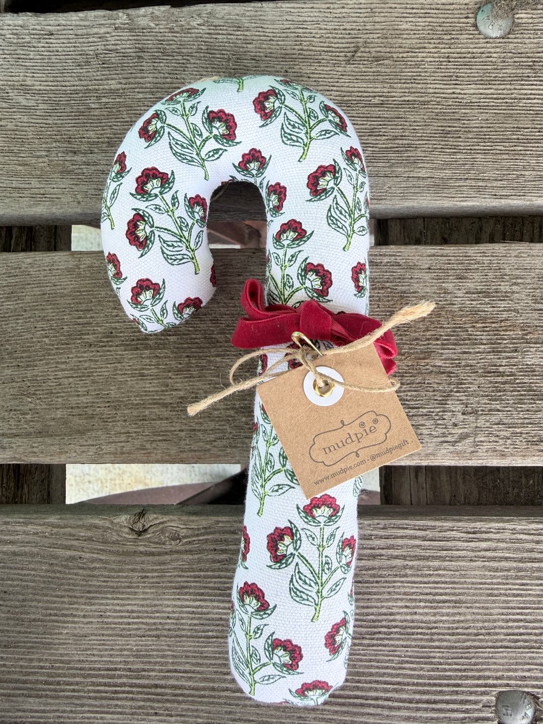 Mud Pie Fabric Candy Cane Ornaments-03-Home &amp; Gift-Mud Pie-Market Street Nest, Fashionable Clothing, Shoes and Home Décor Located in Mabank, TX