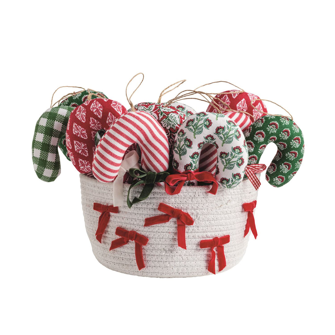 Mud Pie Fabric Candy Cane Ornaments-03-Home & Gift-Mud Pie-Market Street Nest, Fashionable Clothing, Shoes and Home Décor Located in Mabank, TX