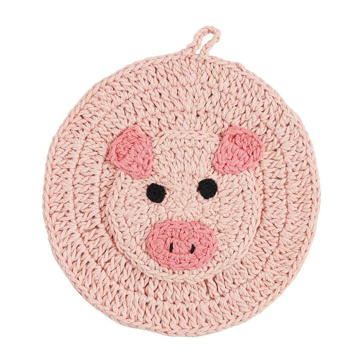 Mud Pie Farm Animal Crochet Trivets-04-Kitchen &amp; Food-Mud Pie-Market Street Nest, Fashionable Clothing, Shoes and Home Décor Located in Mabank, TX