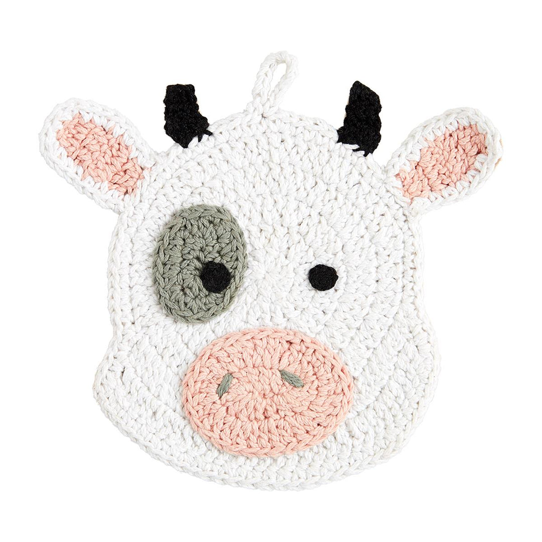 Mud Pie Farm Animal Crochet Trivets-04-Kitchen & Food-Mud Pie-Market Street Nest, Fashionable Clothing, Shoes and Home Décor Located in Mabank, TX
