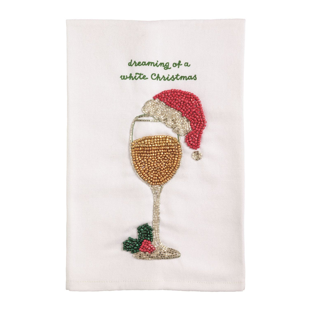 Mud Pie Festive Christmas Beaded Hand Towels-03-Home & Gift-Mud Pie-Market Street Nest, Fashionable Clothing, Shoes and Home Décor Located in Mabank, TX