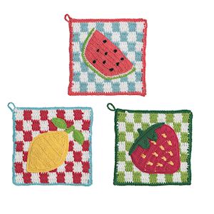 Mud Pie Fruit Trivets-04-Kitchen &amp; Food-Mud Pie-Market Street Nest, Fashionable Clothing, Shoes and Home Décor Located in Mabank, TX