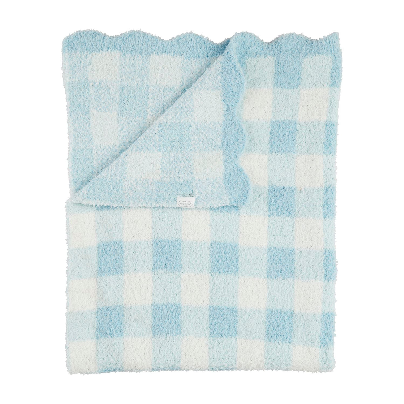 Mud Pie Gingham Chenille Blanket-Home & Gifts-Mud Pie-Market Street Nest, Fashionable Clothing, Shoes and Home Décor Located in Mabank, TX