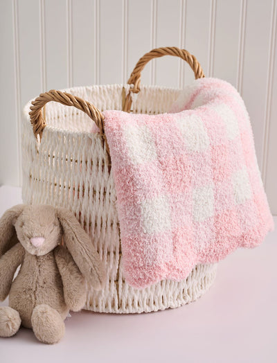 Mud Pie Gingham Chenille Blanket-Home & Gifts-Mud Pie-Market Street Nest, Fashionable Clothing, Shoes and Home Décor Located in Mabank, TX