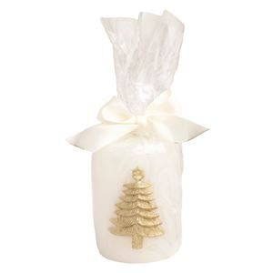 Mud Pie Gold Icon Pillar Candle-03-Home &amp; Gift-Mud Pie-Market Street Nest, Fashionable Clothing, Shoes and Home Décor Located in Mabank, TX