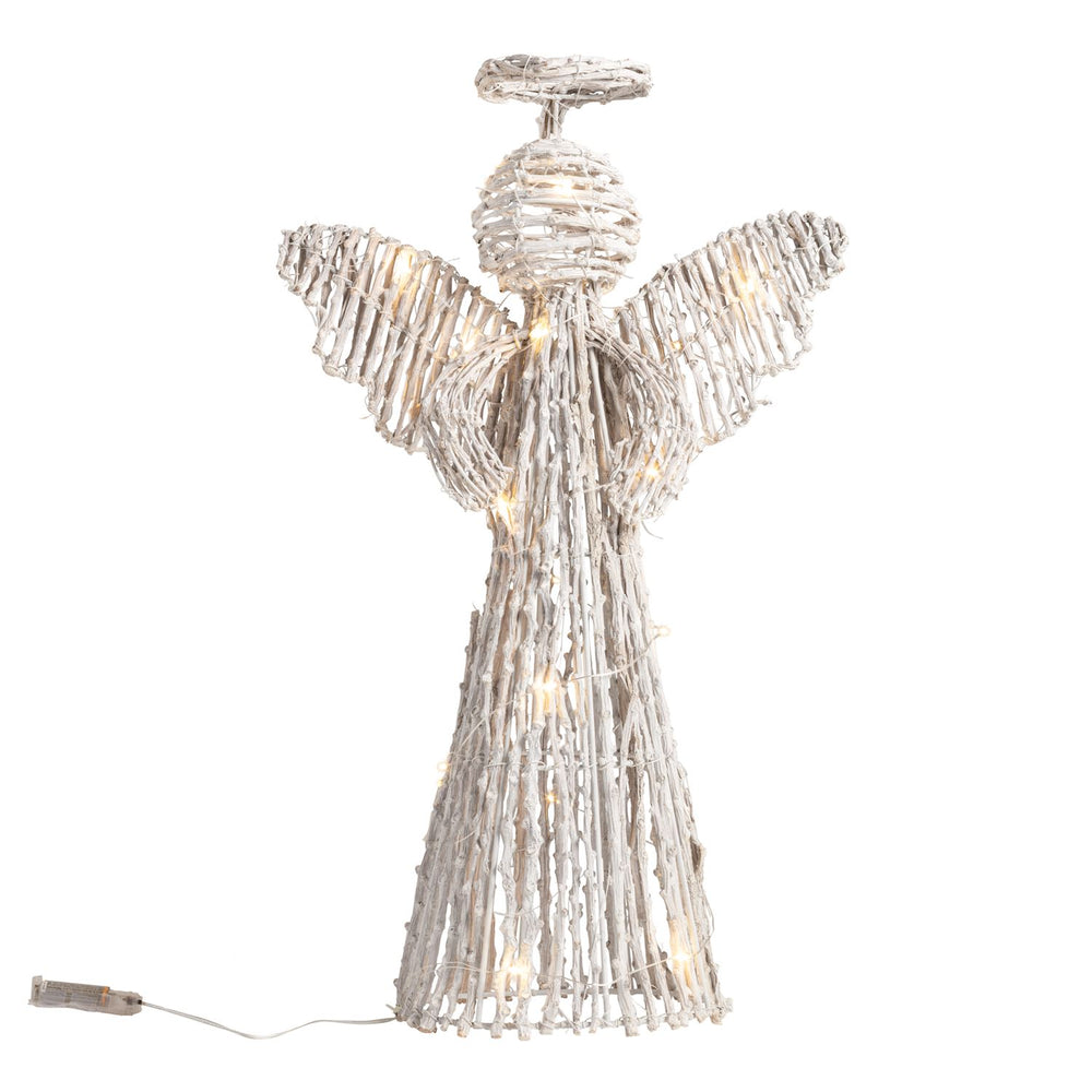 Mud Pie LED Rattan Angels-03-Home & Gift-Mud Pie-Market Street Nest, Fashionable Clothing, Shoes and Home Décor Located in Mabank, TX
