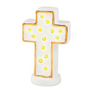 Mud Pie Light-Up Cross Sitter-03-Home &amp; Gift-Mud Pie-Market Street Nest, Fashionable Clothing, Shoes and Home Décor Located in Mabank, TX