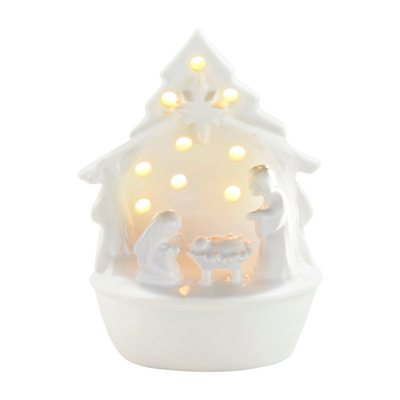 Mud Pie Light-Up Nativity Sitter-Home & Gifts-Mud Pie-Market Street Nest, Fashionable Clothing, Shoes and Home Décor Located in Mabank, TX