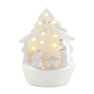 Mud Pie Light-Up Nativity Sitter-Home & Gifts-Mud Pie-Market Street Nest, Fashionable Clothing, Shoes and Home Décor Located in Mabank, TX