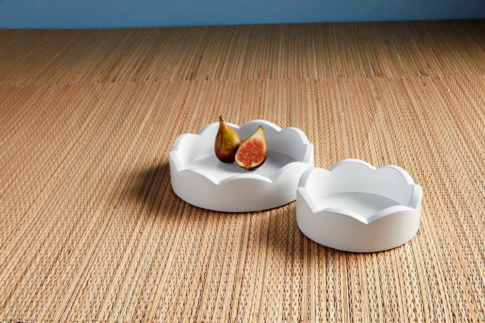 Mudpie Mini Scalloped Tray Set-03-Home & Gift-Mud Pie-Market Street Nest, Fashionable Clothing, Shoes and Home Décor Located in Mabank, TX