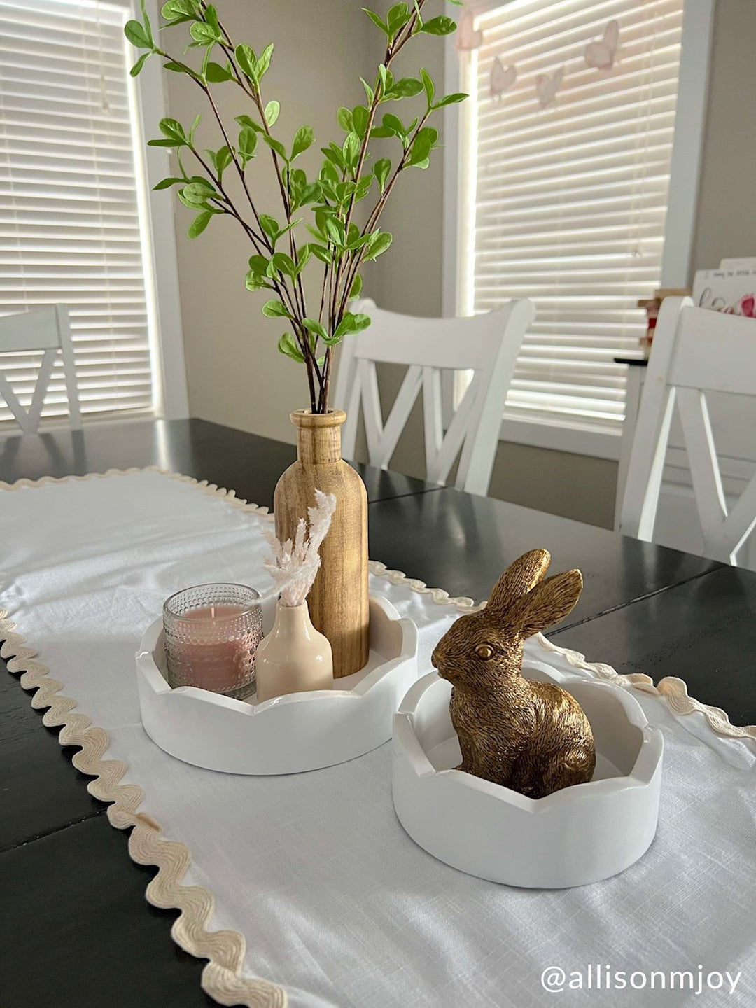 Mudpie Mini Scalloped Tray Set-03-Home &amp; Gift-Mud Pie-Market Street Nest, Fashionable Clothing, Shoes and Home Décor Located in Mabank, TX