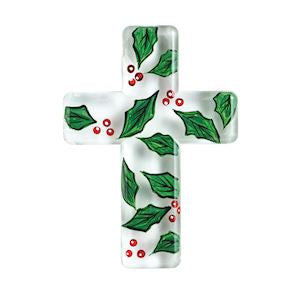 Mud Pie Painted Glass Cross-03-Home &amp; Gift-Mud Pie-Market Street Nest, Fashionable Clothing, Shoes and Home Décor Located in Mabank, TX