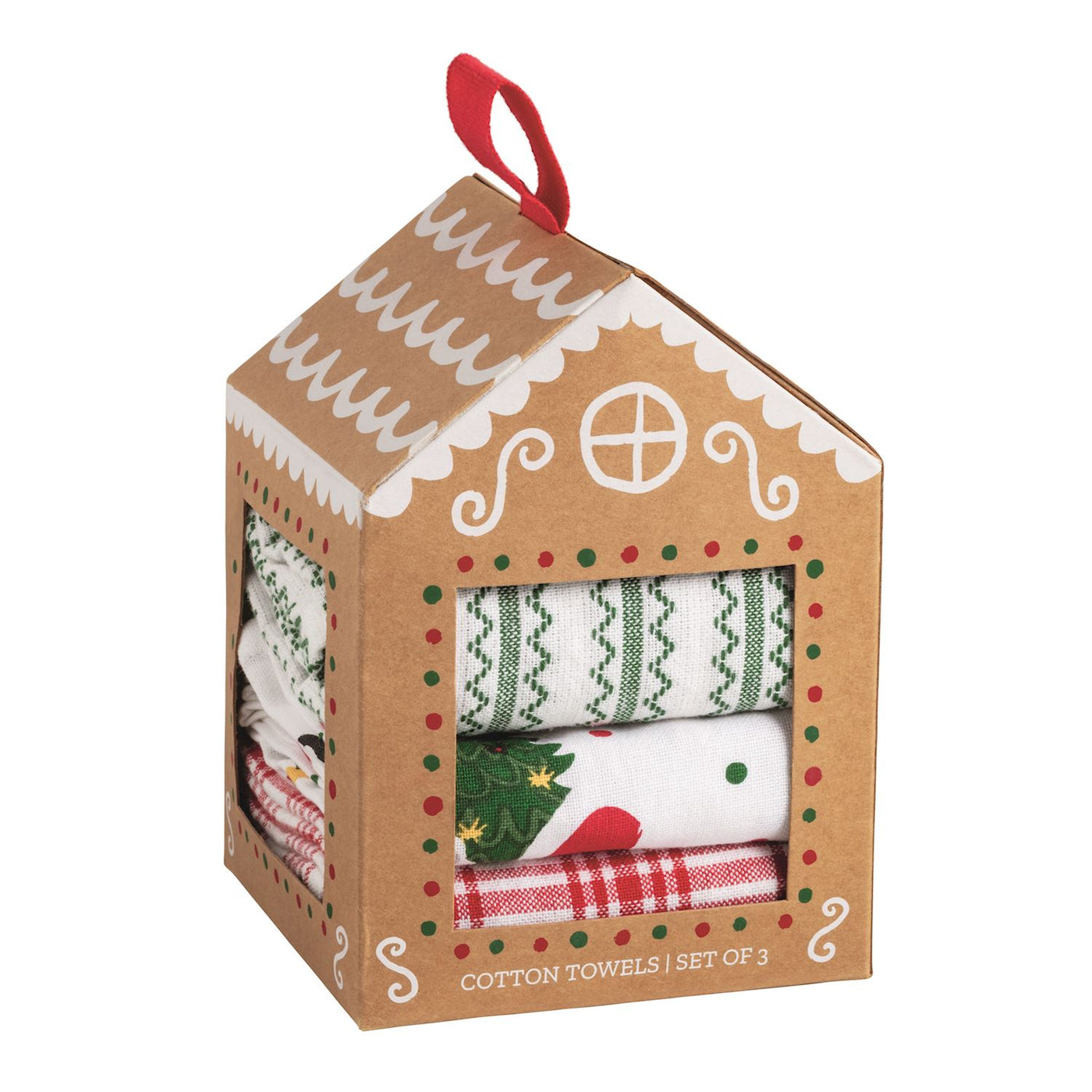 Mud Pie Santa's Christmas House Towel Set-Home & Gifts-Mud Pie-Market Street Nest, Fashionable Clothing, Shoes and Home Décor Located in Mabank, TX