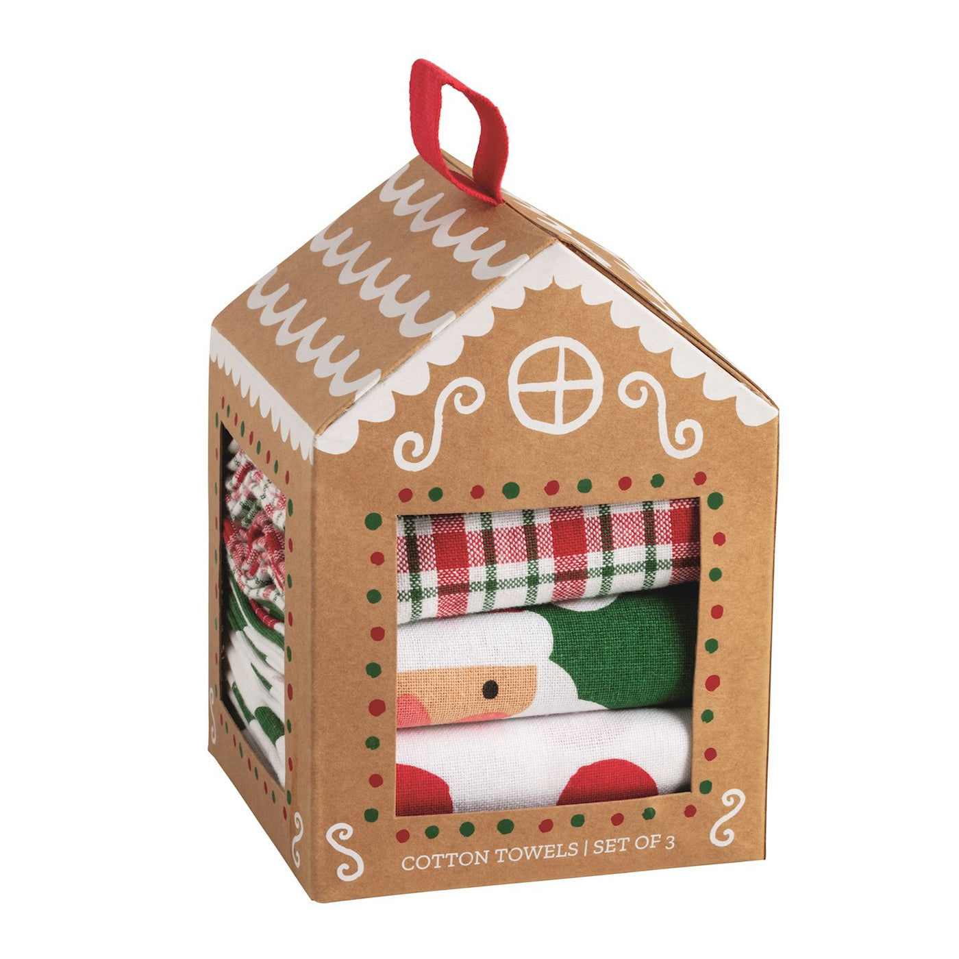 Mud Pie Santa's Christmas House Towel Set-Home & Gifts-Mud Pie-Market Street Nest, Fashionable Clothing, Shoes and Home Décor Located in Mabank, TX