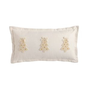 Mud Pie Tree Pearl Embroidered Pillow-03-Home & Gift-Mud Pie-Market Street Nest, Fashionable Clothing, Shoes and Home Décor Located in Mabank, TX