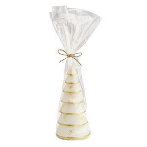 Mud Pie White and Gold Stacked Tree Candles-03-Home & Gift-Mud Pie-Market Street Nest, Fashionable Clothing, Shoes and Home Décor Located in Mabank, TX
