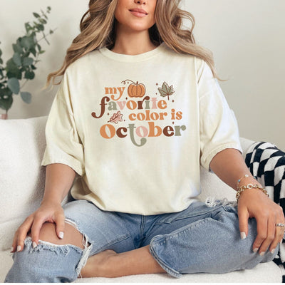 My Favorite October Graphic Tee-Womens-Ave Shops-Market Street Nest, Fashionable Clothing, Shoes and Home Décor Located in Mabank, TX