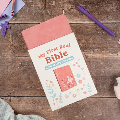 My First Real Bible (girls' cover) : King James Version-Barbour Publishing, Inc.-Market Street Nest, Fashionable Clothing, Shoes and Home Décor Located in Mabank, TX