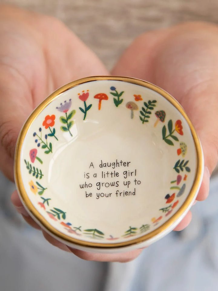 Natural Life Ceramic Giving Trinket Bowl - Daughter Friend-03-Home &amp; Gift-Natural Life-Market Street Nest, Fashionable Clothing, Shoes and Home Décor Located in Mabank, TX