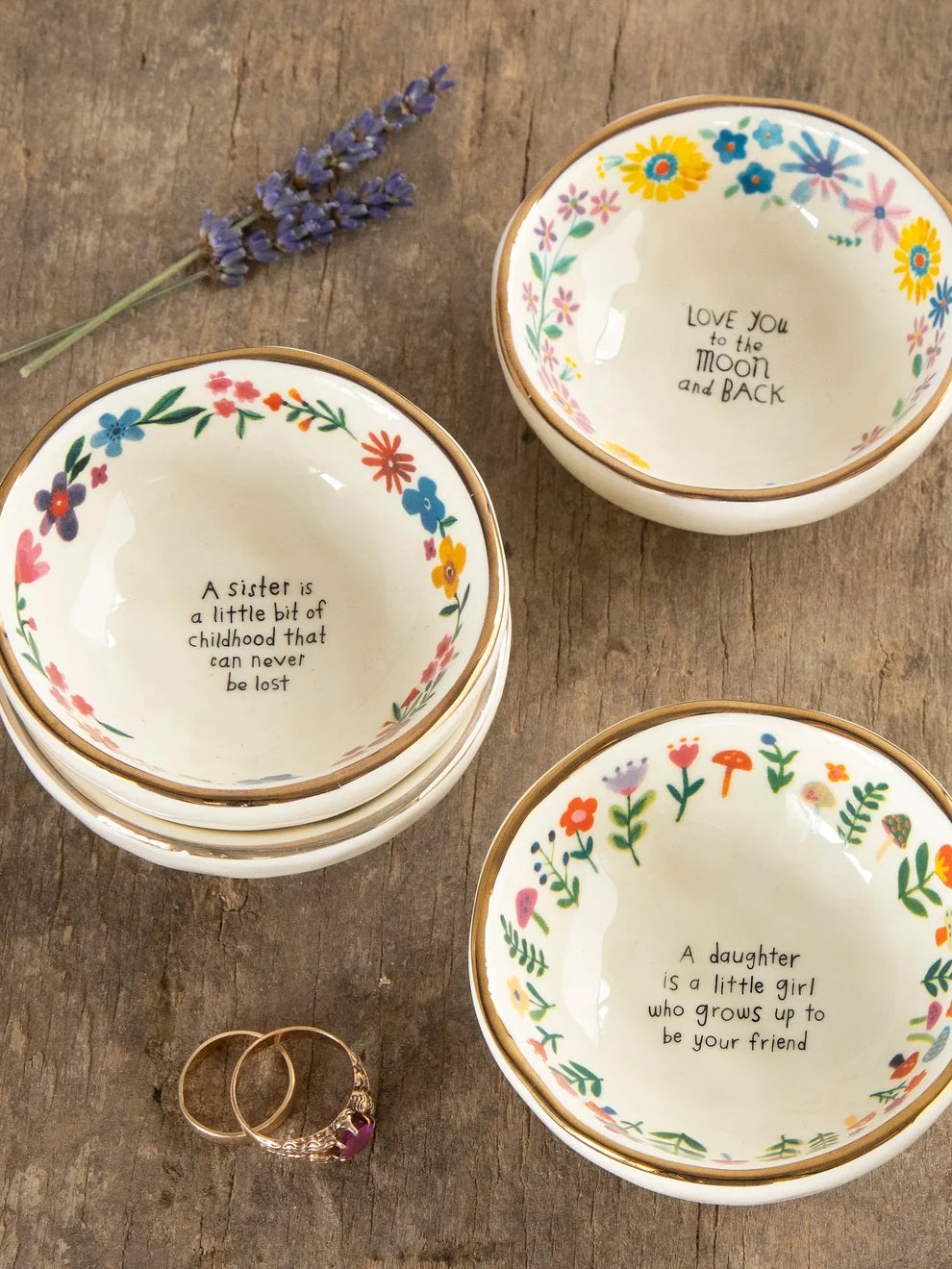 Natural Life Ceramic Giving Trinket Bowl - Daughter Friend-03-Home &amp; Gift-Natural Life-Market Street Nest, Fashionable Clothing, Shoes and Home Décor Located in Mabank, TX