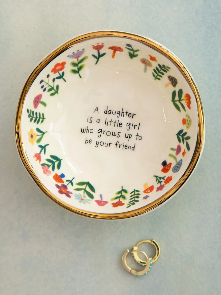 Natural Life Ceramic Giving Trinket Bowl - Daughter Friend-03-Home &amp; Gift-Natural Life-Market Street Nest, Fashionable Clothing, Shoes and Home Décor Located in Mabank, TX