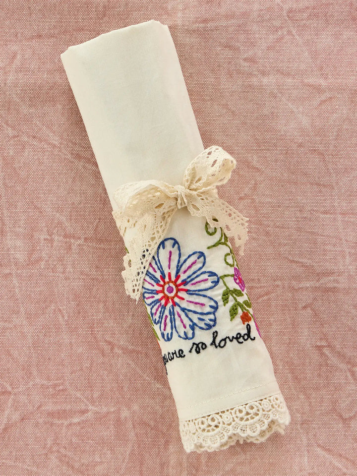 Natural Life Embroidered Cotton Giving Pillowcase - You Are So Loved-03-Home &amp; Gift-Natural Life-Market Street Nest, Fashionable Clothing, Shoes and Home Décor Located in Mabank, TX