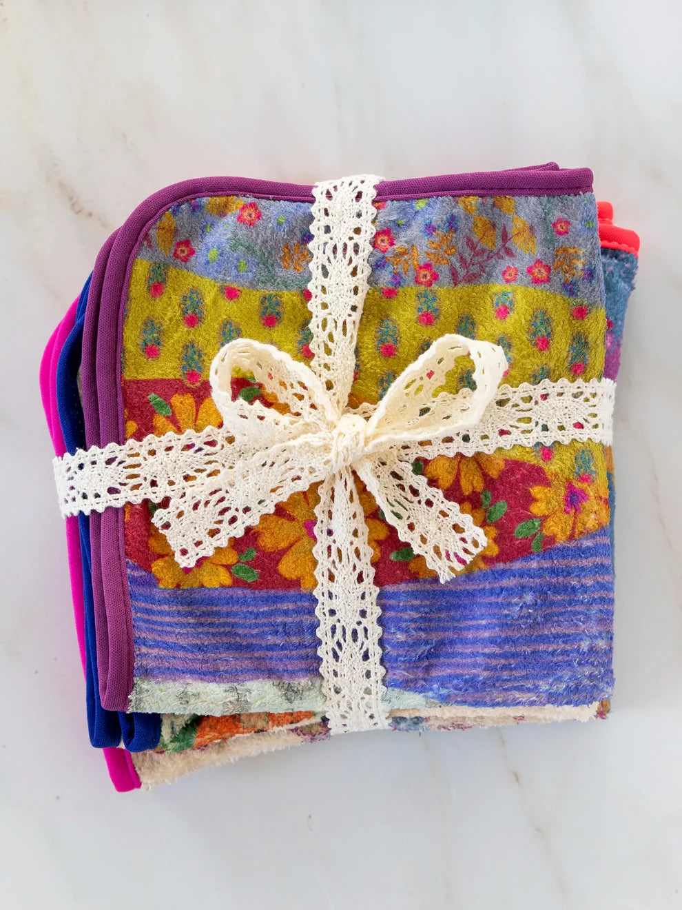 Natural Life Microfiber Dish Cloth, Set of 4 - Be Happy-04-Kitchen &amp; Food-Natural Life-Market Street Nest, Fashionable Clothing, Shoes and Home Décor Located in Mabank, TX