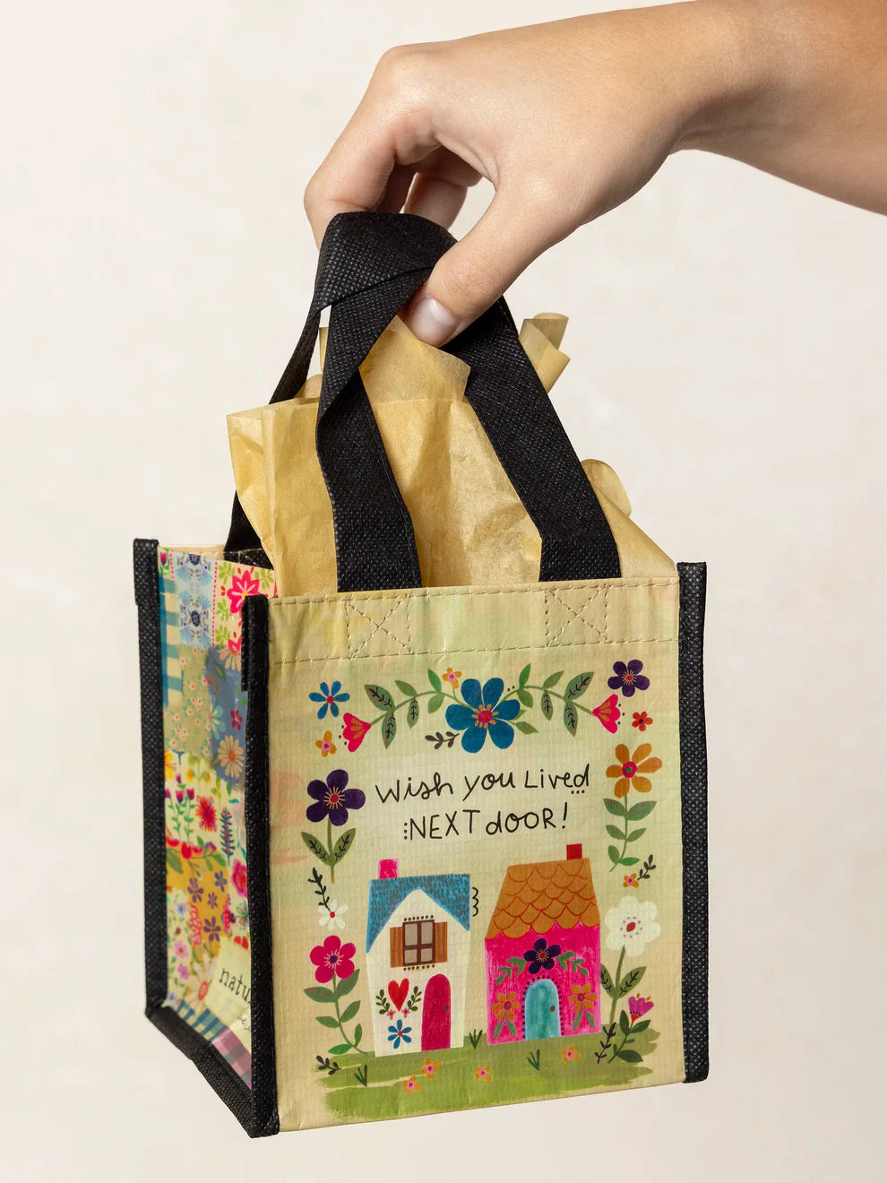 Natural Life Small Happy Bag "Lived Next Door"-03-Home & Gift-Natural Life-Market Street Nest, Fashionable Clothing, Shoes and Home Décor Located in Mabank, TX